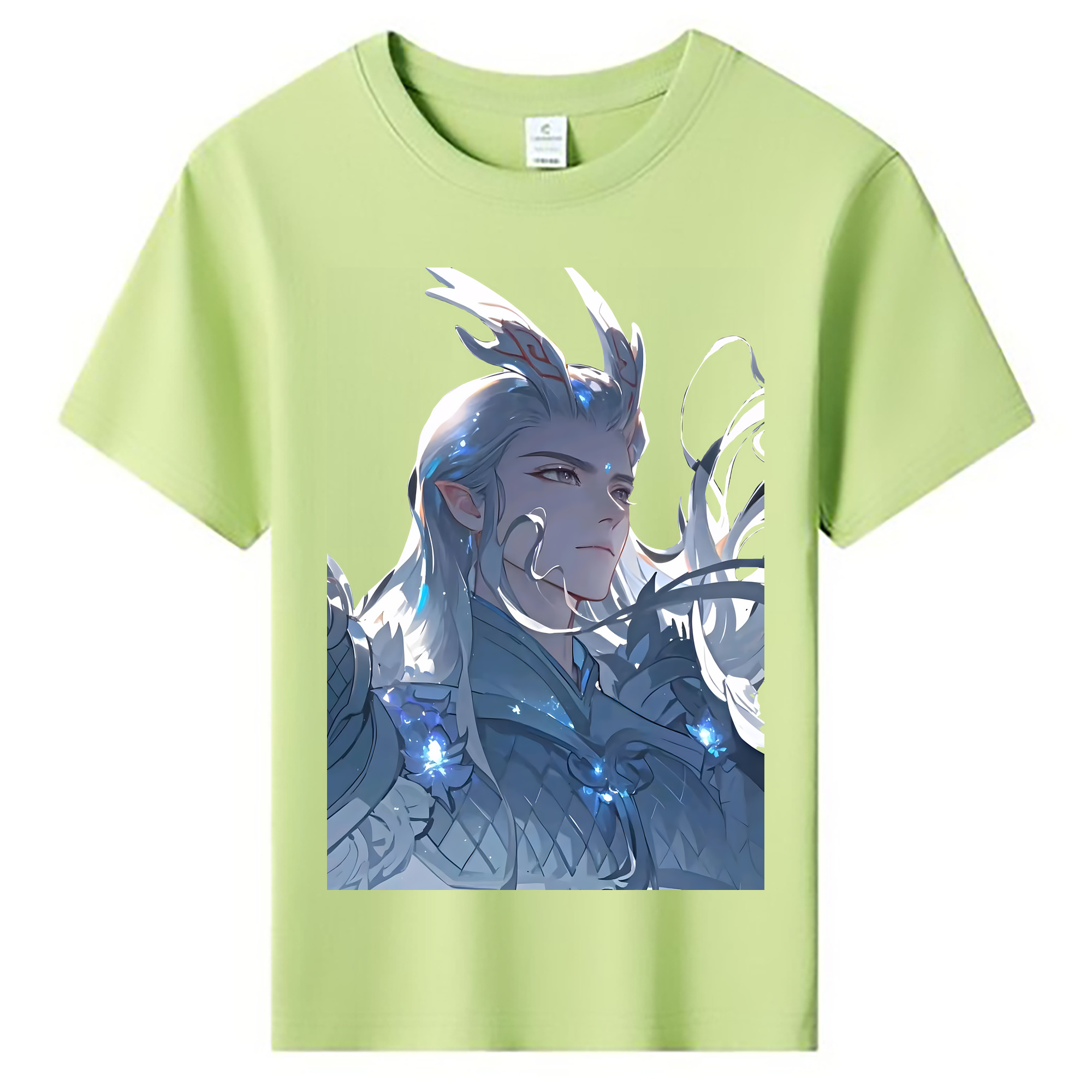 （画像用） Ne Zha 2 ナタ 魔童の大暴れ 綿100％キッズTシャツ（フロントプリント）